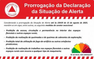 Prorrogação da Declaração dea Situação de Alerta