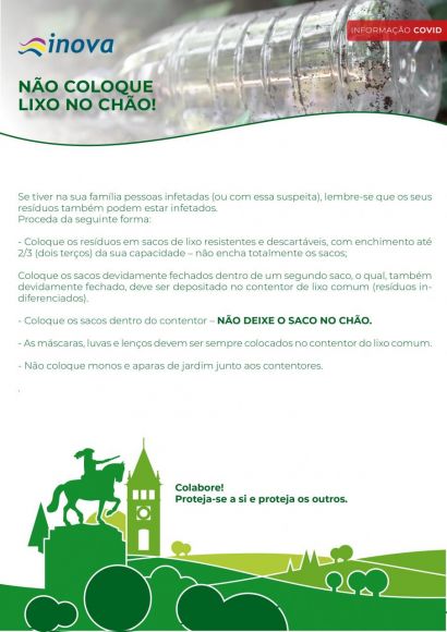 N&atilde;o Coloque lixo no ch&atilde;o!