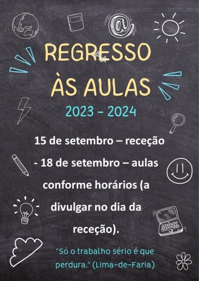 Regresso &agrave;s aulas no Agrupamento de Escolas Lima de Faria