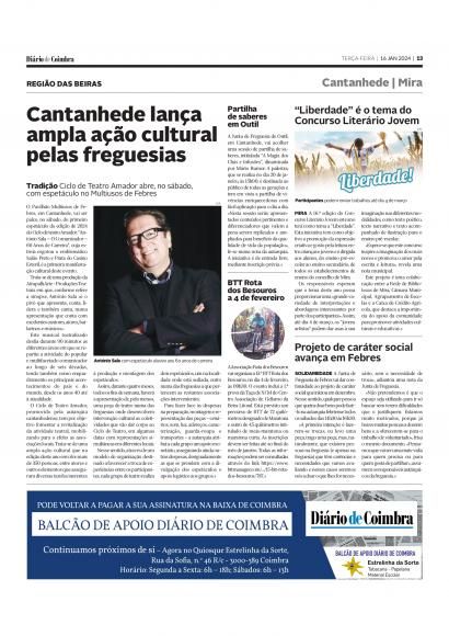 Projeto de car&aacute;ter social avan&ccedil;a em Febres
