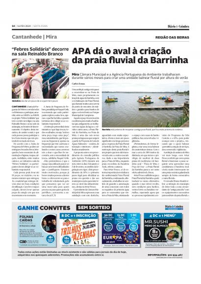 "Febres Solid&aacute;ria" decorre na sala Reinaldo Branco