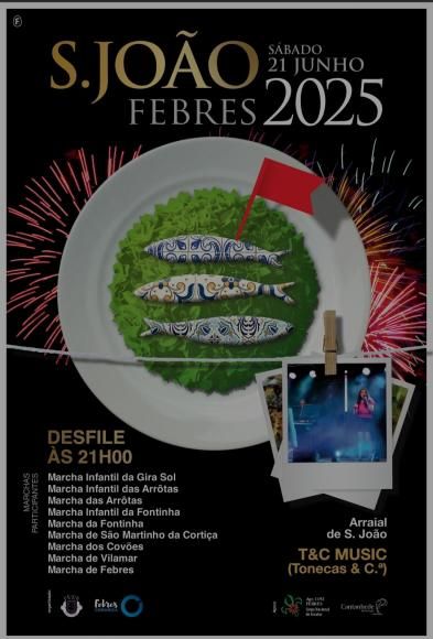 Marchas de S&atilde;o Jo&atilde;o 2025 em Febres