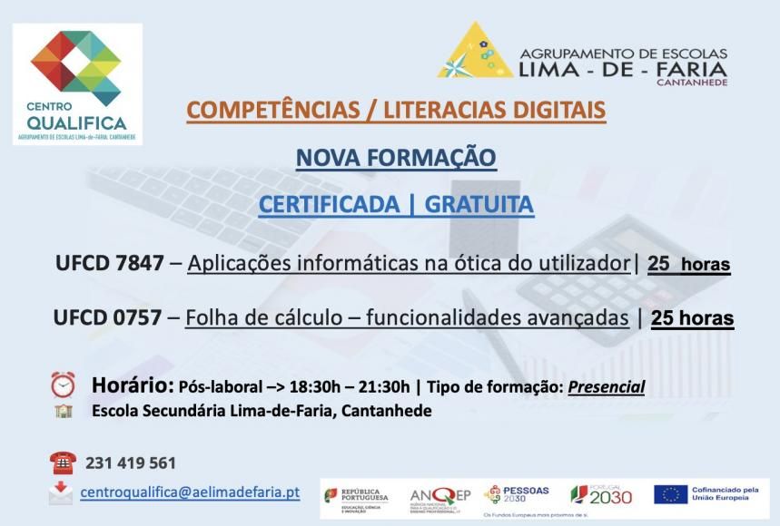 Centro Qualifica Agrupamento de Escolas Lima-de-Faria 