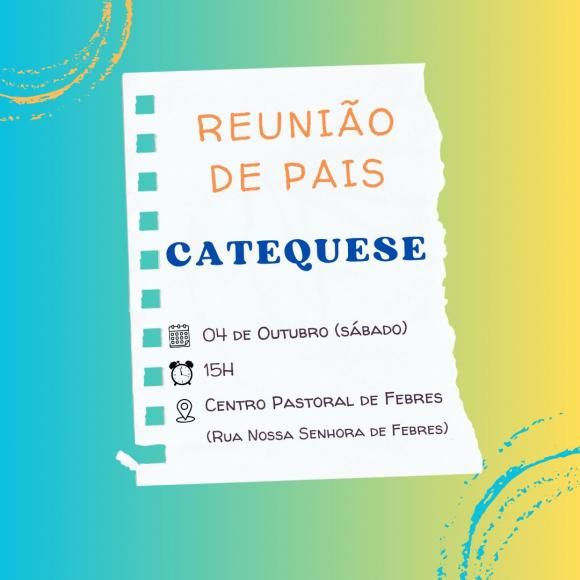 Catequese em Febres 2025/2026