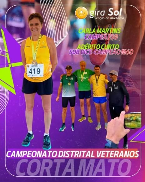 Carla Martins da Gira Sol &eacute; Campe&atilde; Distrital de Corta Mato F50