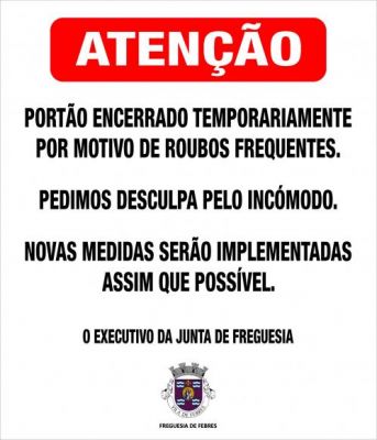 Port&atilde;o encerrado temporariamente