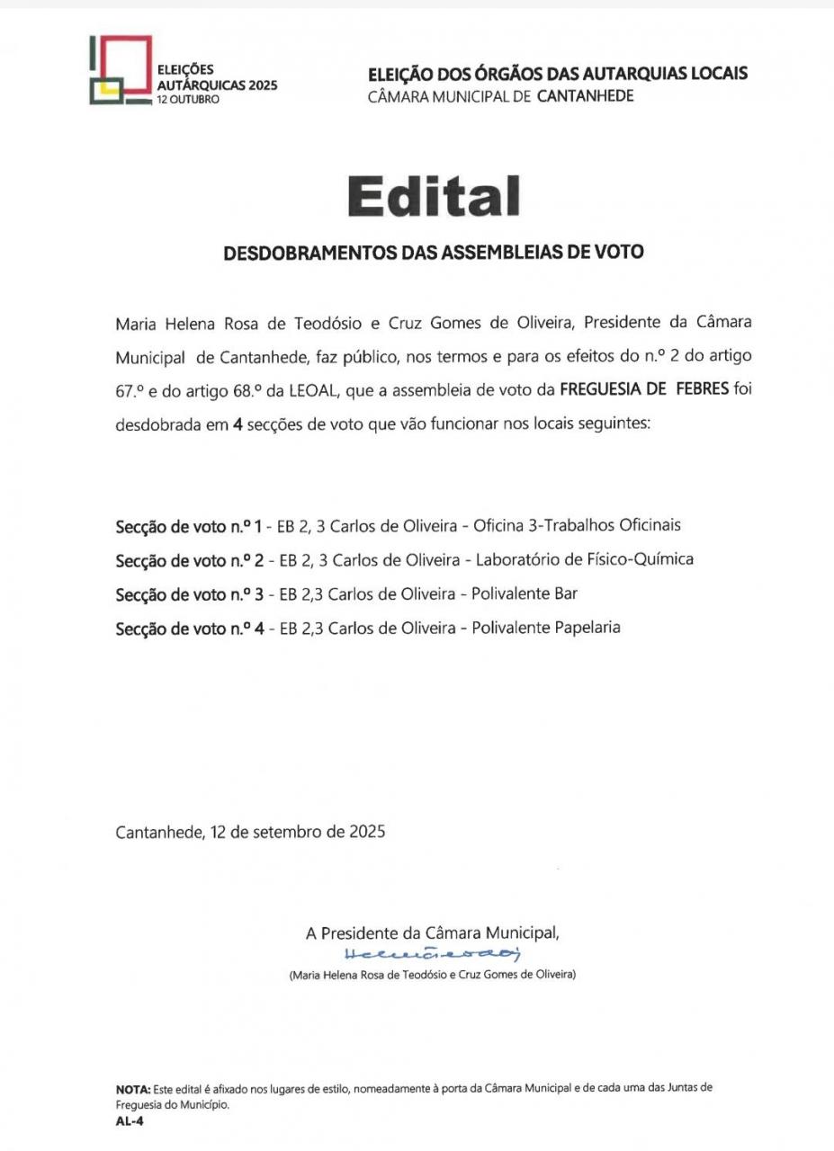 Eleições Autárquicas de 12 de outubro de 2025