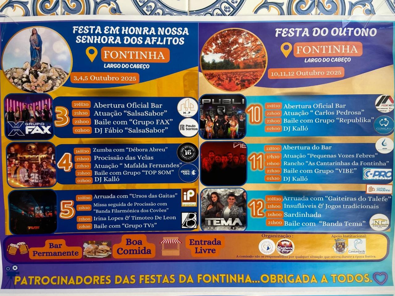 Festa em Honra Nossa Senhora dos Aflitos - Fontinha