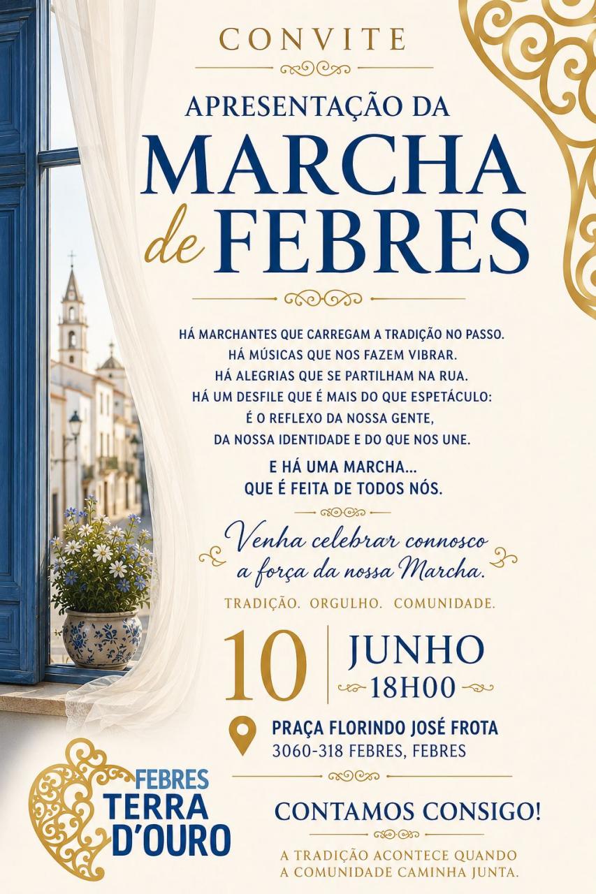 Apresenta&ccedil;&atilde;o da Marcha de Febres
