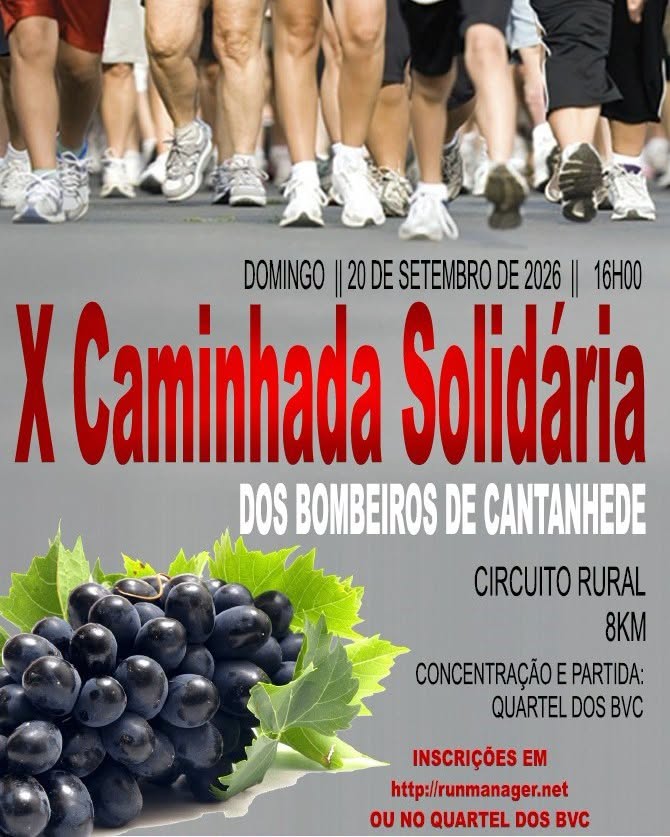 X Caminhada Solid&aacute;ria dos Bombeiros de Cantanhede