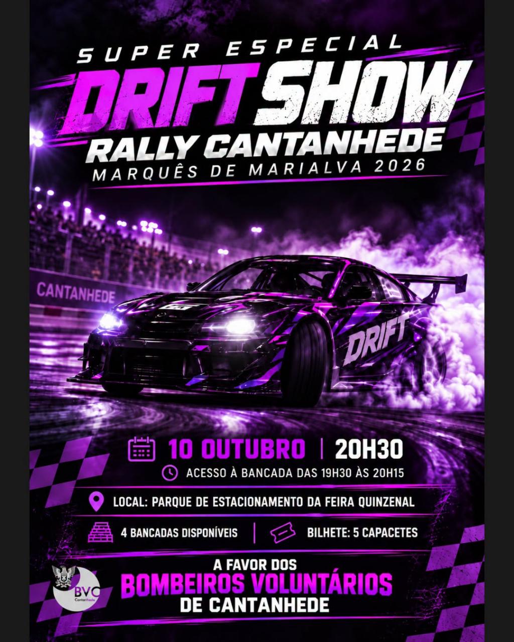 Super Especial Drift Show - Rally Cantanhede Marqu&ecirc;s de Marialva 2026