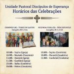 Hor&aacute;rios das Celebra&ccedil;&otilde;es